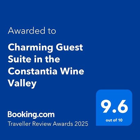Charming Guest Suite In The Constantia Wine Valley 开普敦 外观 照片